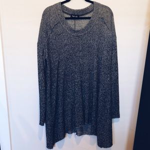 Oversized ombré sweater